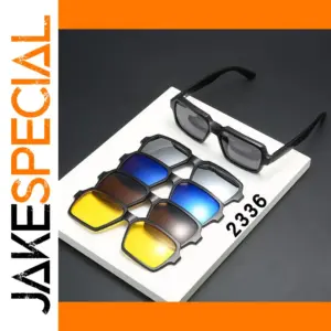 6-in-1 Polarized Sunglasses with Magnetic Clips