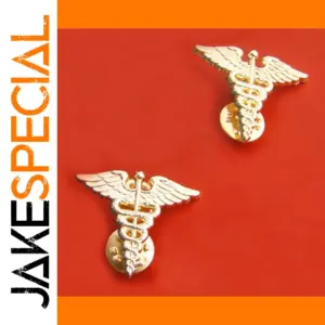 WW2 US Army Medical Surgeons Collar Pins Pair