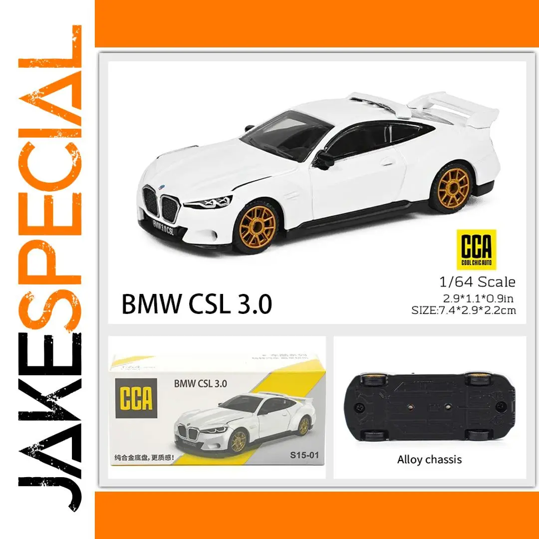 CCA 1:64 BMW CSL 3.0 Diecast Model Car 1 CCA 1:64 BMW CSL 3.0 Diecast Model Car