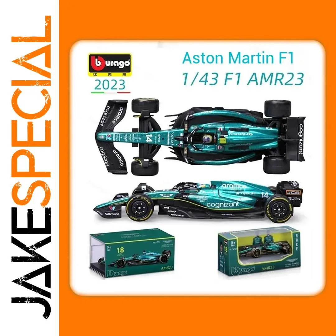 Bburago 1:43 Aston Martin AMR23 F1 Model 1 Bburago 1:43 Aston Martin AMR23 F1 Model