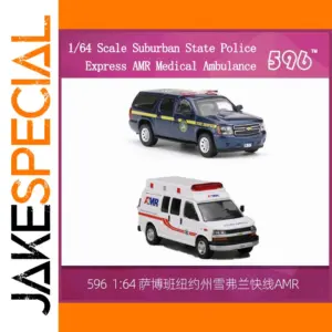 596 Model 1/64 Scale Police and Ambulance Car