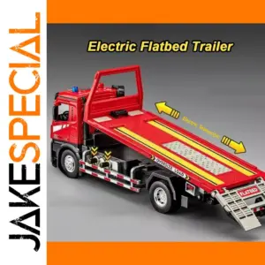 1:24 Alloy Electric Flatbed Trailer Truck Model