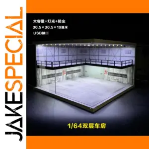 1/64 1/43 Scale Car Garage Diorama Display