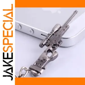Metal Sniper Rifle Keychain with Realistic Detail