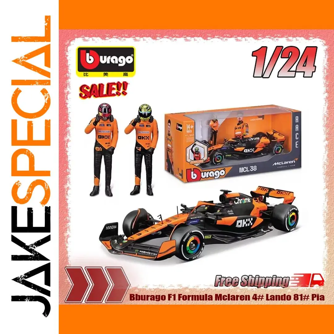 Bburago 1:24 F1 McLaren Lando Norris Model 1 Bburago 1:24 F1 McLaren Lando Norris Model