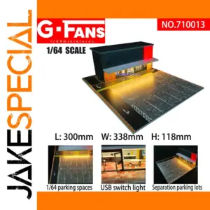 GFans 1/64 Scale Miniature Parking Lot Model