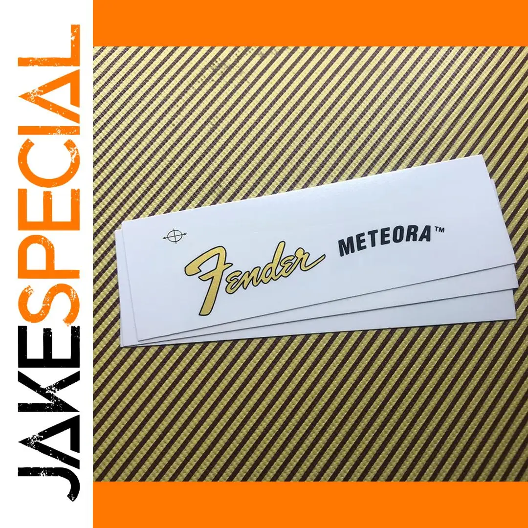 3Pcs Fender Meteora Headstock Decal Stickers Set 1 3Pcs Fender Meteora Headstock Decal Stickers Set