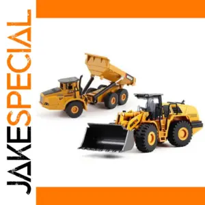 1:50 Scale Metal Dump Truck & Front Loader Set