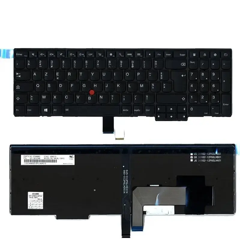 Lenovo ThinkPad French Backlit Keyboard P50S T560 3 Lenovo ThinkPad French Backlit Keyboard P50S T560 - Image 3