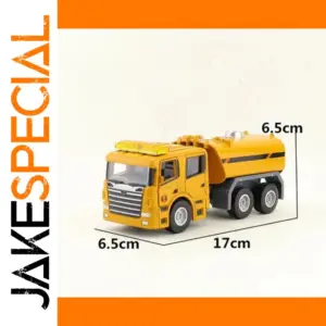 Yellow Diecast Tanker Truck Model 1:50 Scale