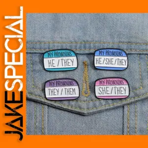 My Pronouns Enamel Pin Brooches Unisex Accessory