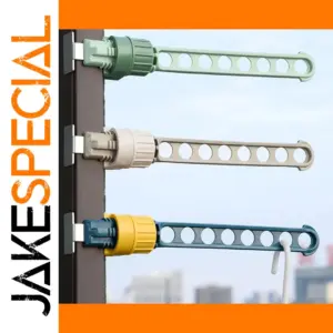 Portable Window Frame Clothes Hanger for Indoor Drying