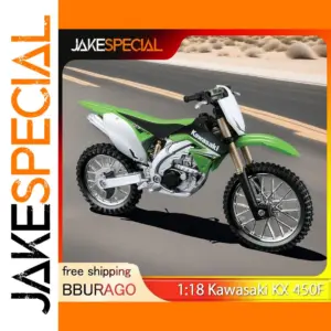 Bburago 1:18 Kawasaki KX450F Diecast Motorcycle