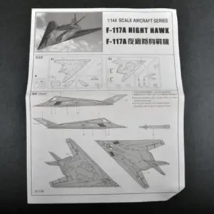 144 USA F-117A NIGHTHAWK Fighter Model Kit 9 bbeecade upscaled