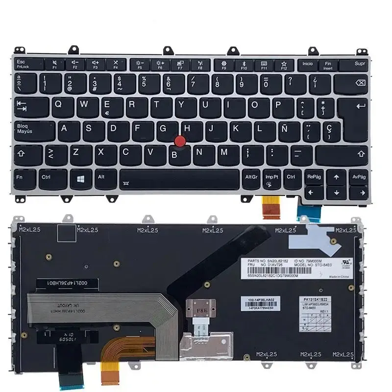 LAS Spanish Keyboard for Lenovo ThinkPad X380 Yoga 3 LAS Spanish Keyboard for Lenovo ThinkPad X380 Yoga - Image 3