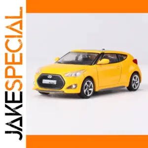 1:64 Scale Yellow Hyundai Veloster Turbo Model