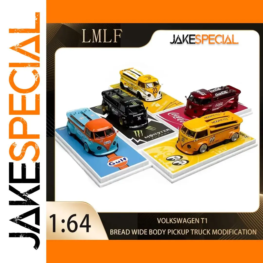 Volkswagen T1 Widebody Pickup Model 1:64 Diecast Collection 1 Volkswagen T1 Widebody Pickup Model 1:64 Diecast Collection
