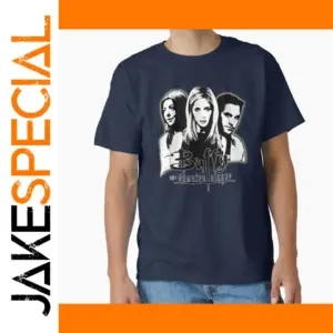 Buffy, Willow & Xander Digital Print T-Shirt for Adults