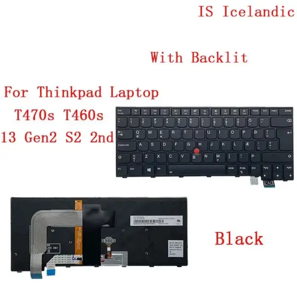 Backlit Keyboard for Lenovo ThinkPad T470s - Image 12
