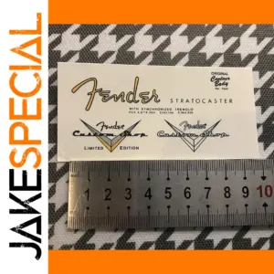 3-Piece Fender Stratocaster Headstock Decal Set