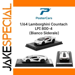 PosterCars 1/64 Lamborghini Countach Model White