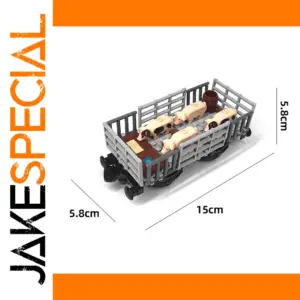 Animal Transport Train Car with Pigs