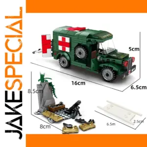 Military Ambulance Vehicle Building Blocks Set