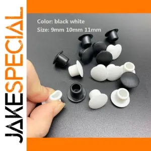 9-11mm Soft Rubber Hole Plugs Set of 10-50