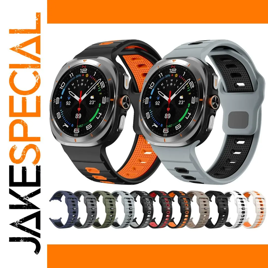 Two-Tone Silicone Strap for Galaxy Watch Ultra 1 Two-Tone Silicone Strap for Galaxy Watch Ultra