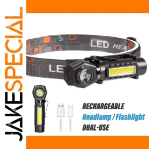 Shustar Rechargeable LED Headlamp and Flashlight