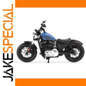 Maisto 1:18 Harley-Davidson Blue Motorcycle Model