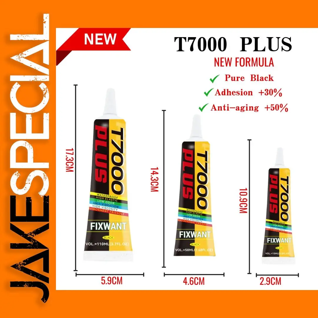 FIXWANT T7000 Plus Black Cellphone Repair Adhesive 15ml 1 FIXWANT T7000 Plus Black Cellphone Repair Adhesive 15ml