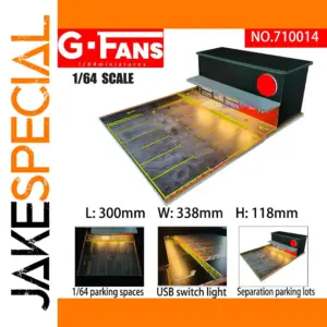 G-FANS 1:64 Scale LED Parking Lot Model