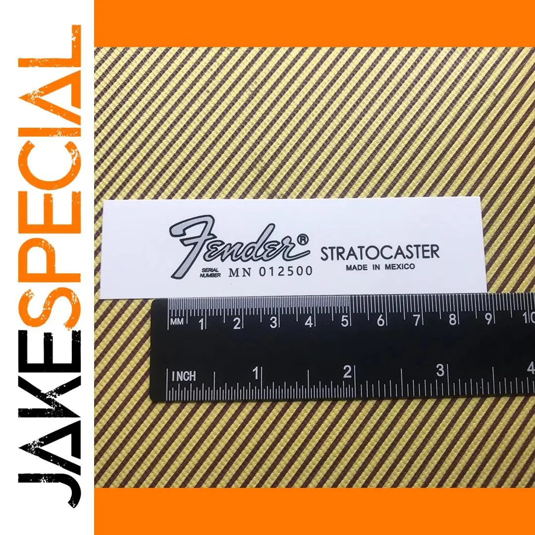 Fender Stratocaster Headstock Decal Set of 3 1 Fender Stratocaster Headstock Decal Set of 3