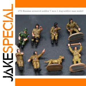 1/72 Russian Military Soldier Set with Dog