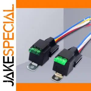 12V Car Fused Relay with 4 Pin/5 Pin Connectors