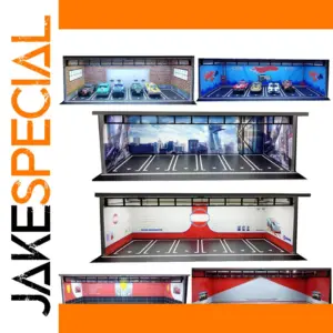 1/64 Scale Double-Deck Car Garage Diorama