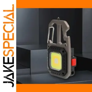 Rechargeable COB Keychain Work Light with 8 Modes