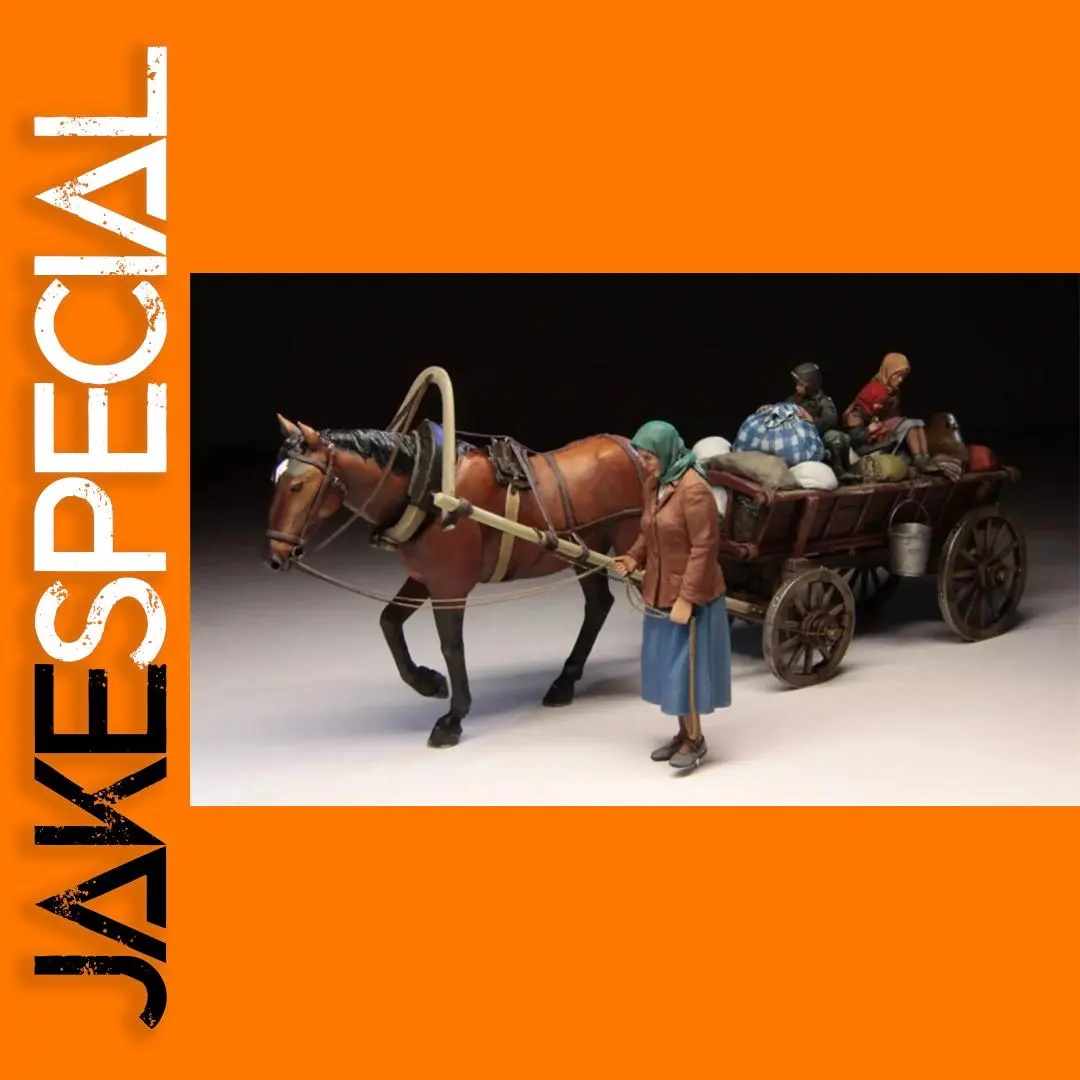 1/35 WW II Russian Refugees Resin Figure Kit 1 1/35 WW II Russian Refugees Resin Figure Kit