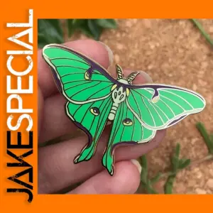 Lunar Butterfly Enamel Brooch Pins Badge
