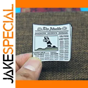 Vintage Newspaper The Afterlife Brooch