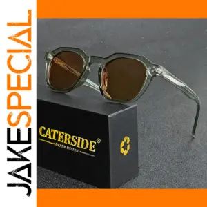 Retro Polarized Square Sunglasses for Men and Women