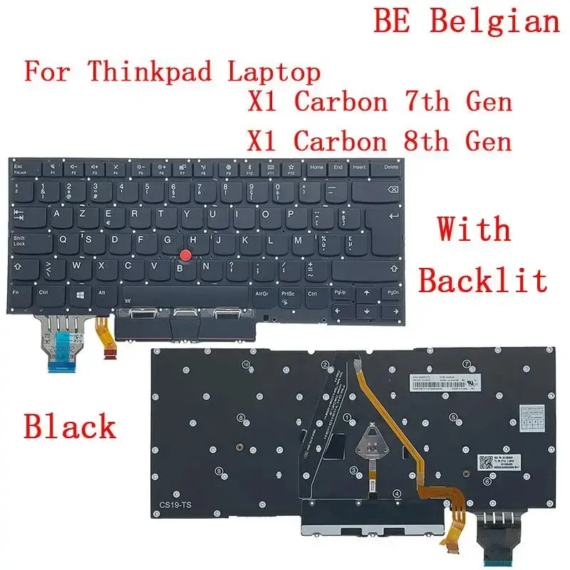 Backlit Keyboard for Lenovo ThinkPad X1 Carbon 7th-8th Gen 7 Backlit Keyboard for Lenovo ThinkPad X1 Carbon 7th-8th Gen - Image 7