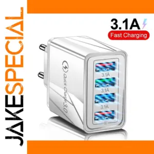 Fast 4-Port USB Charger Quick Charge 3.0