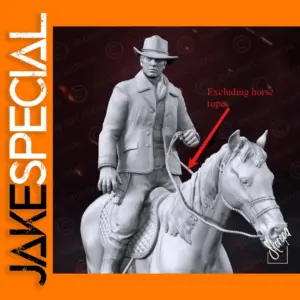 1/24 Resin Cowboy Gunner Figure Kit Unassembled and Unpainted