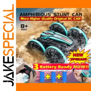 Amphibious RC Stunt Car with Dual Control