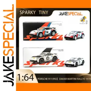 Tiny+Sparky 1:64 Porsche 911 992 Dakar Rally Model