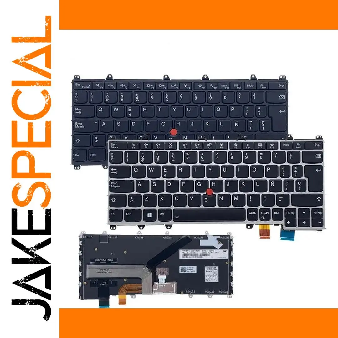 LAS Spanish Keyboard for Lenovo ThinkPad X380 Yoga 1 LAS Spanish Keyboard for Lenovo ThinkPad X380 Yoga