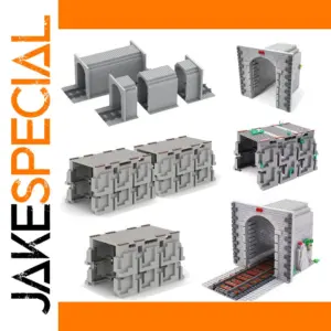 Train Cave Tunnel Building Block for Lego-Compatible Creations