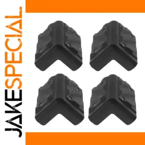 4Pcs Black Speaker Corner Protectors Set